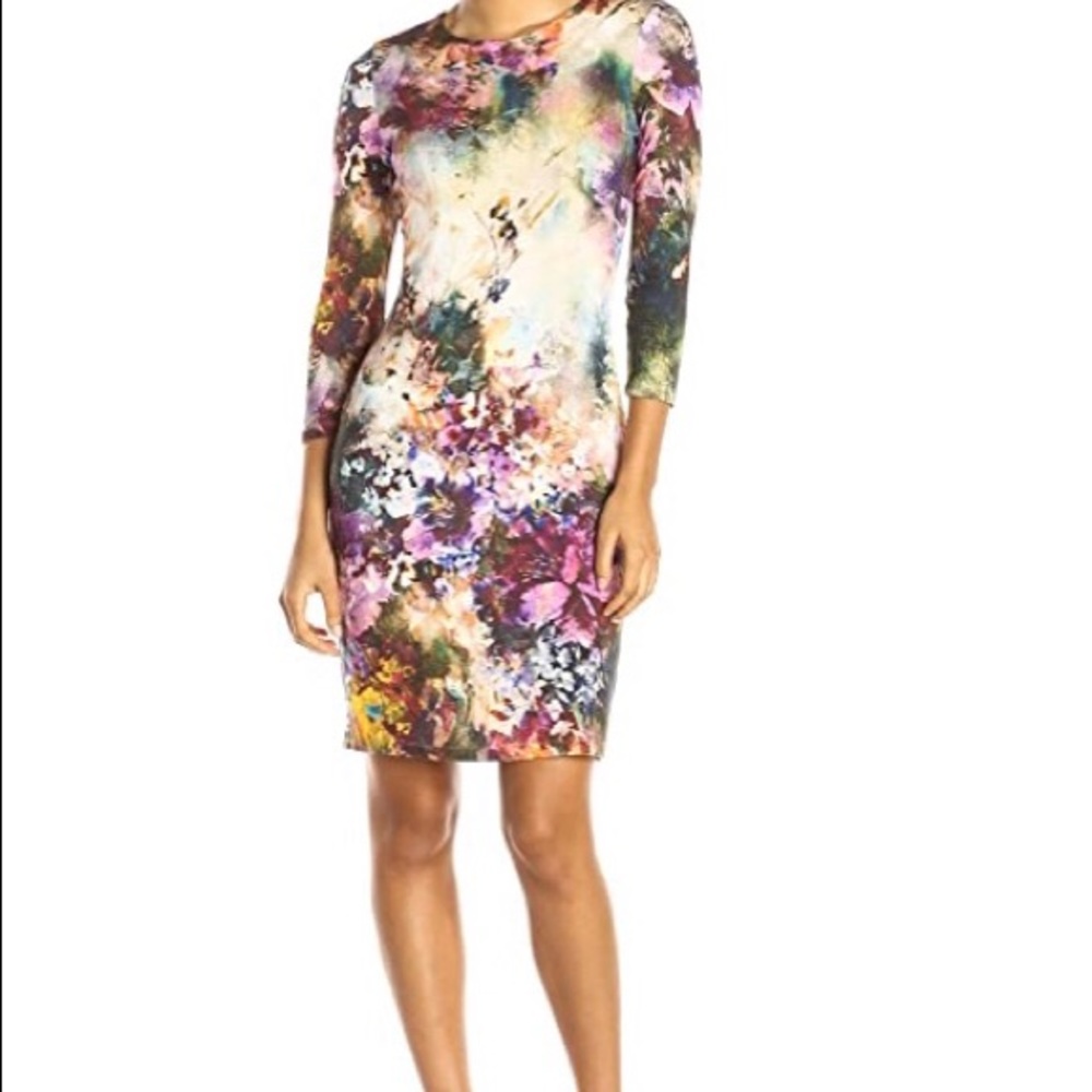Floral Forest Print Dress